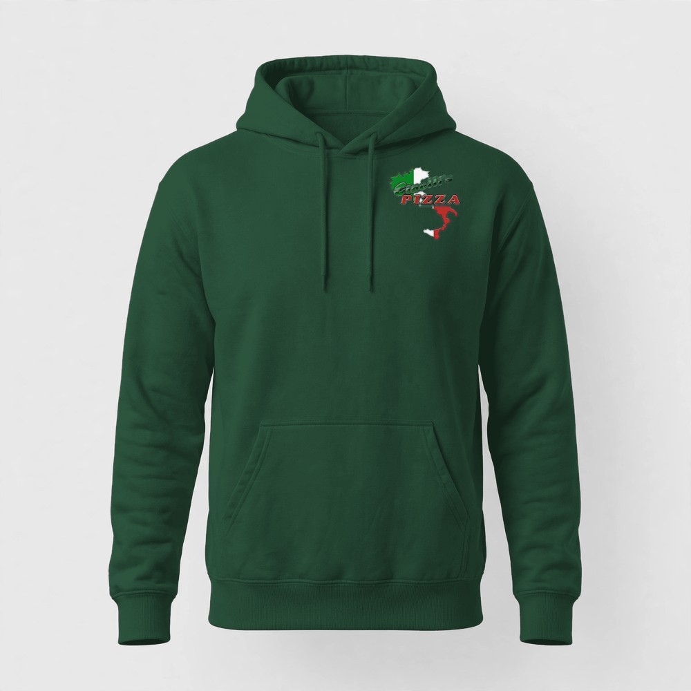 Logo Hoodie product photo — Forest Green — front