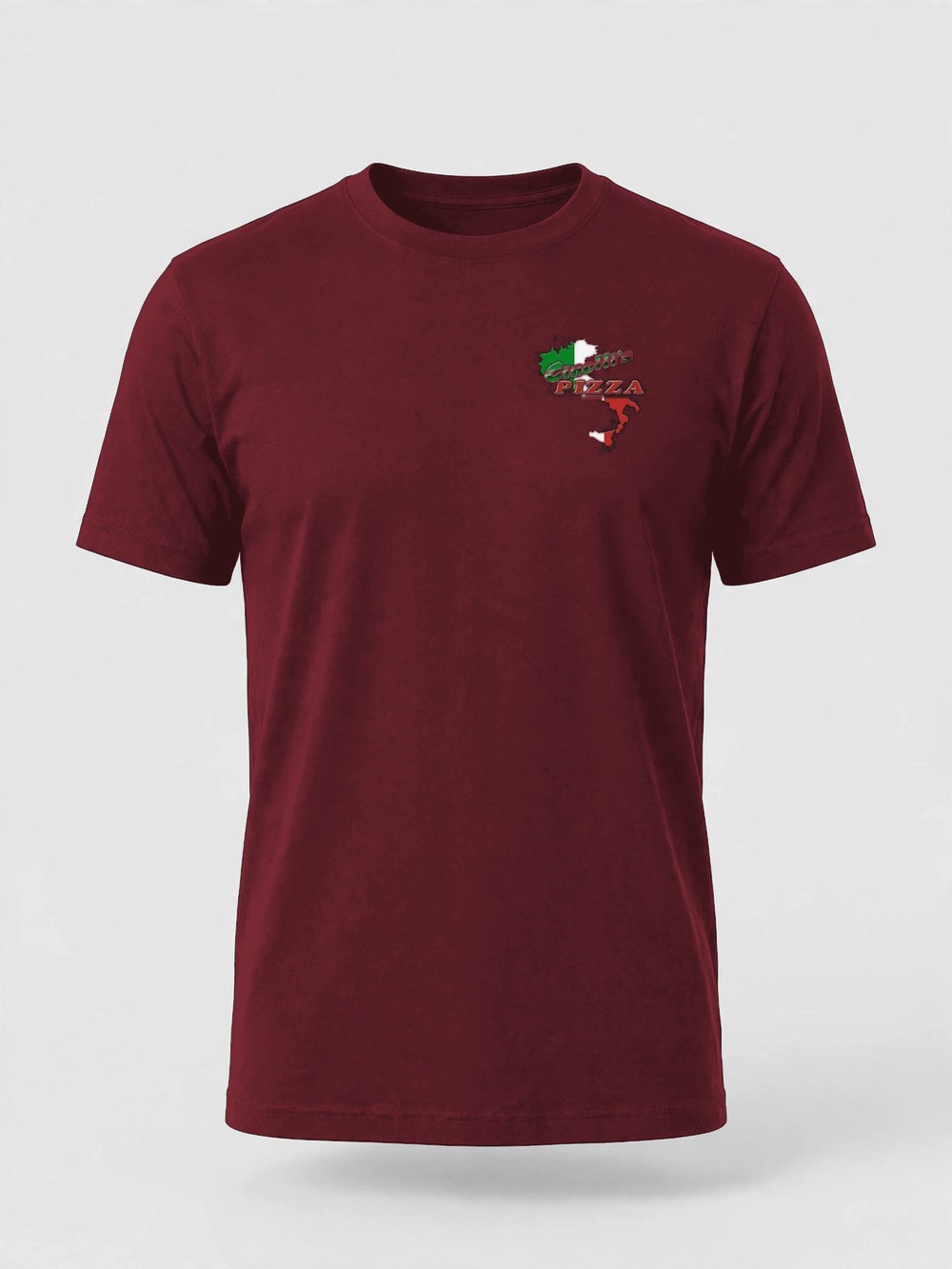 Logo Tee product photo — Maroon — front